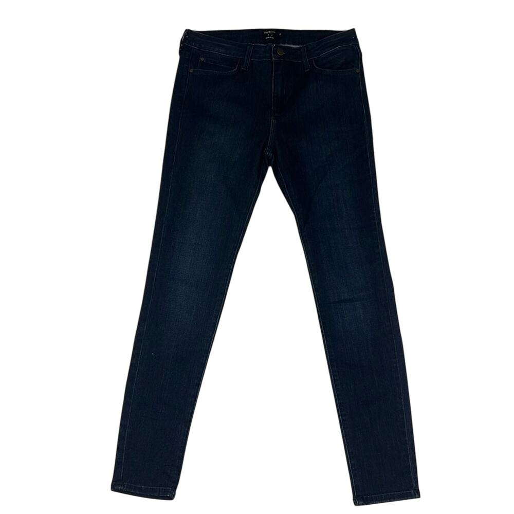 Just Black Denim Jeans Classic Skinny Straight Cut Dark Wash Designer  Size 11